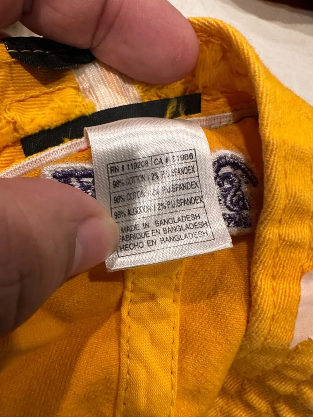 Kids Yellow Number 24 Baseball Cap
